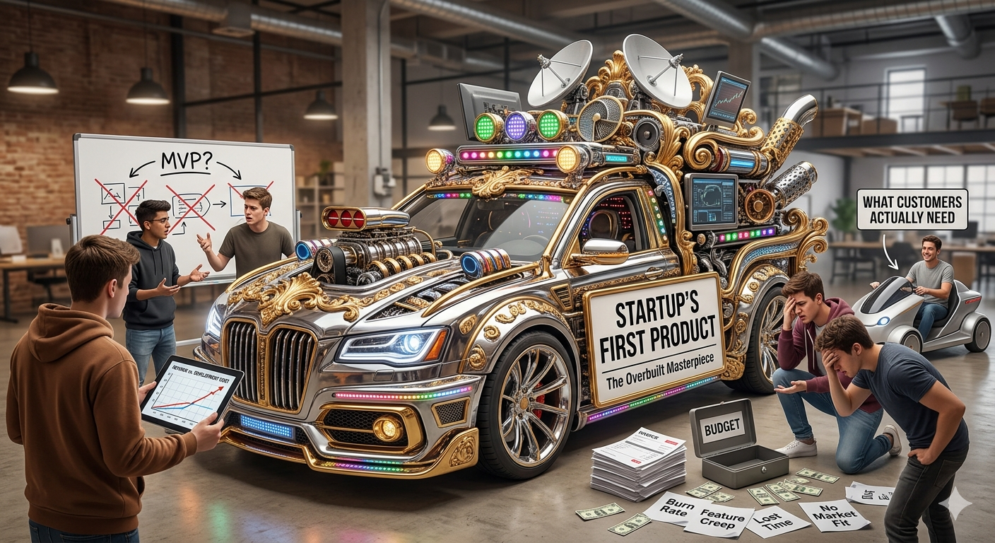 Why Startups Waste Money on Overbuilt Products